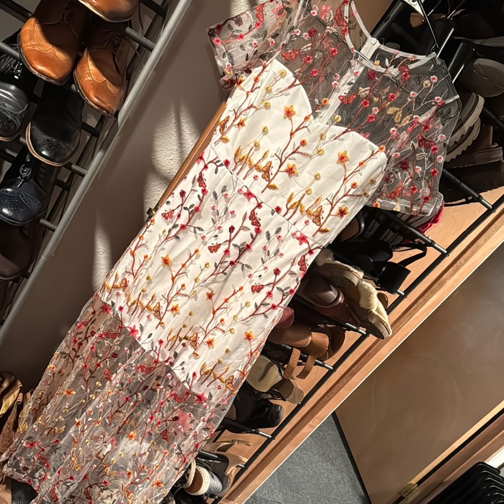 Endless Rose Pink and Red Sleeveless Sundress for Weddings